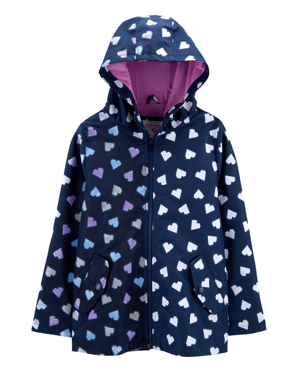 Kid Heart Color Changing Rain Jacket Carter s Carter s