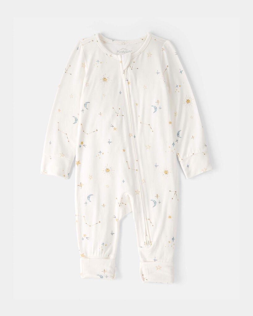 Carter'S baby constellation 2-way zip purelysoft sleep & play pajama 3M Cream