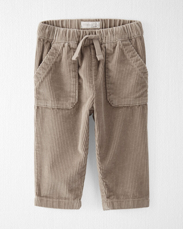 Product image 1 of Baby Organic Cotton Corduroy Drawstring Pants