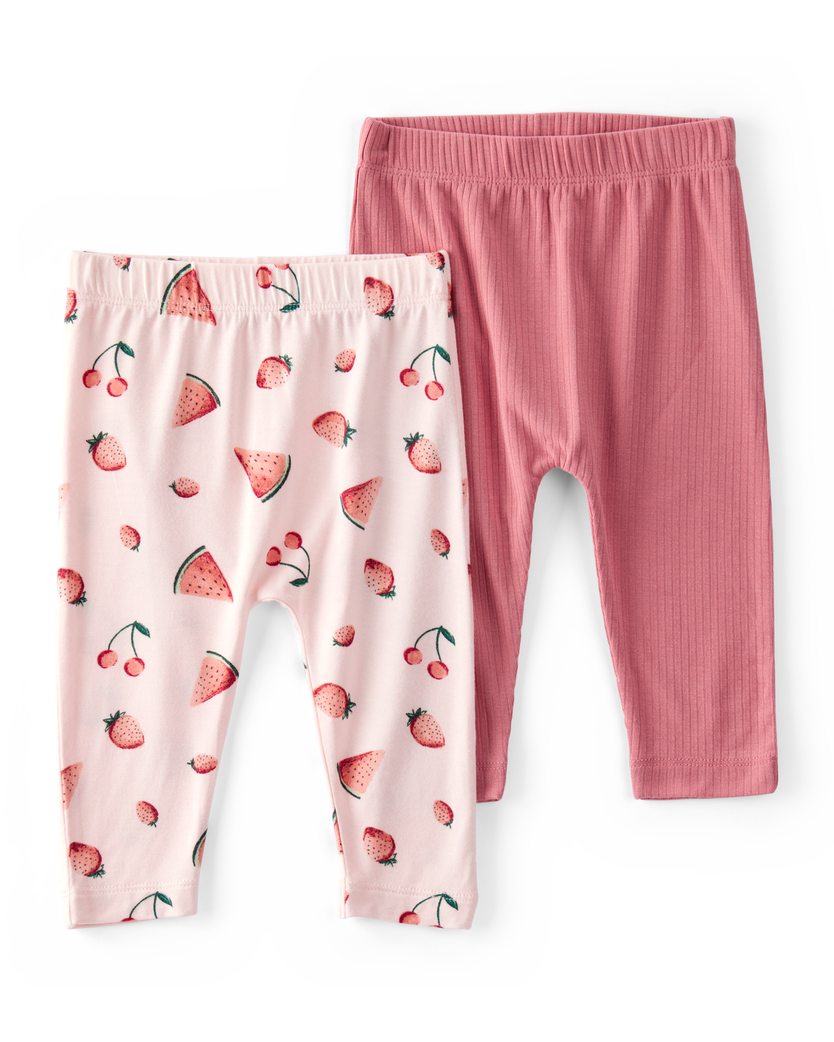 Baby Girl 2-Pack PurelySoft Pull-On Pants - Pink - Carter's