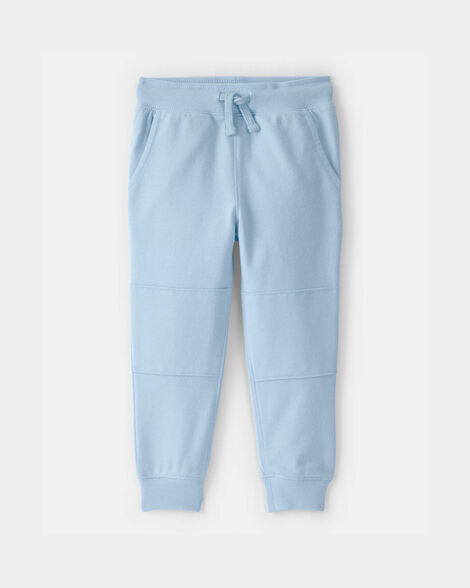 toddler boy french terry joggers - blue