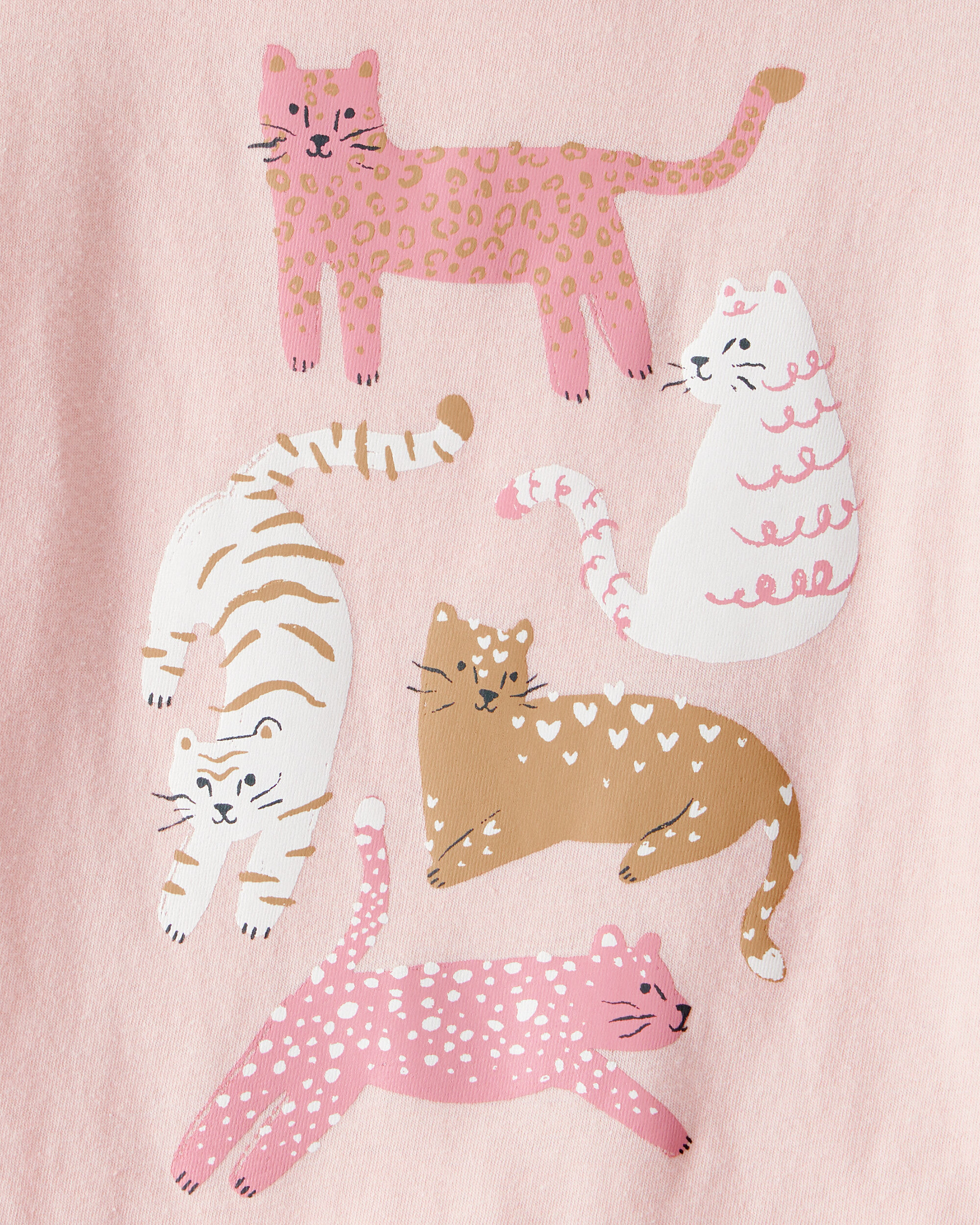Toddler Girl Cat Short-Sleeve Graphic Tee - Pink