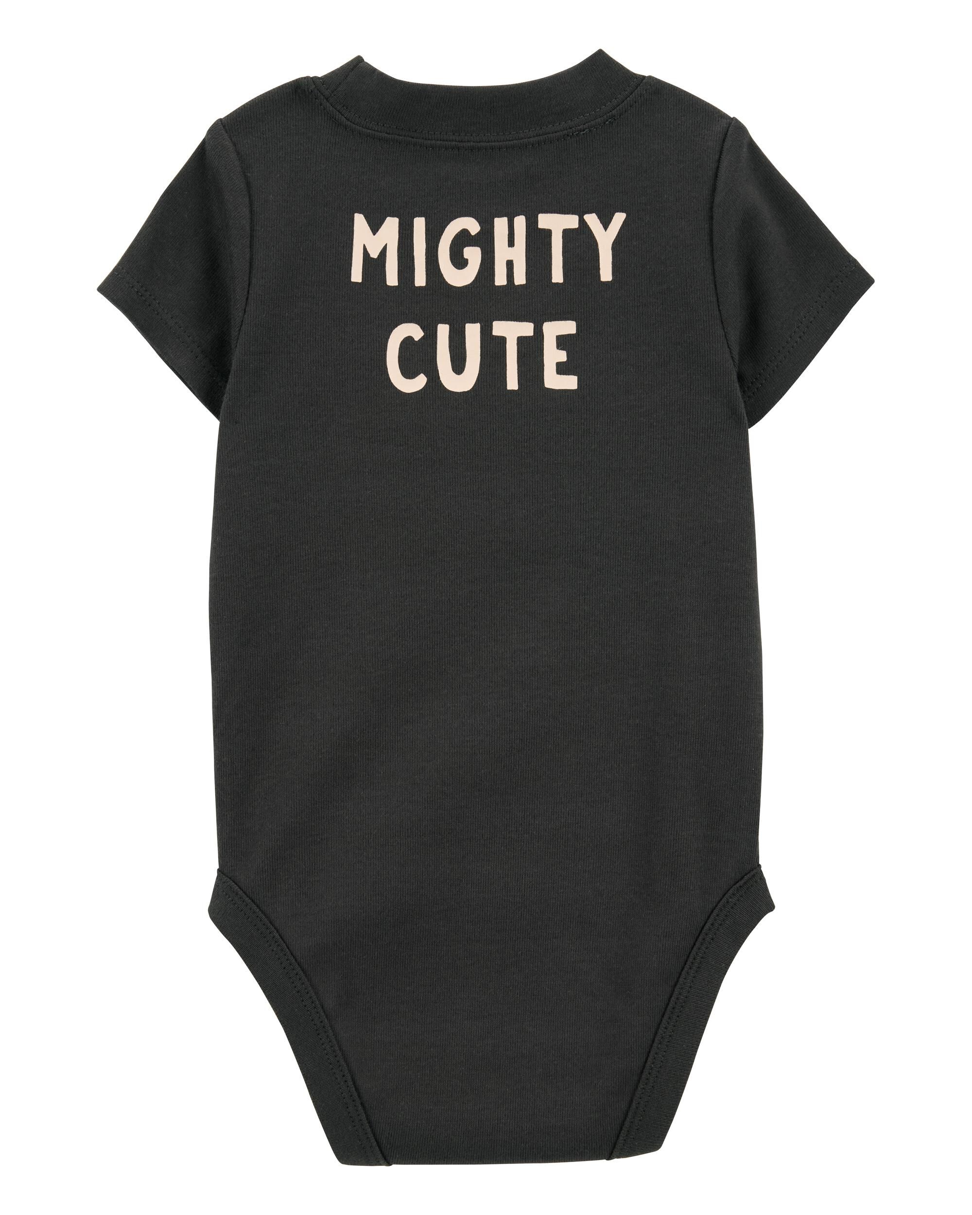 Baby 2-Piece Dinosaur Bodysuit Pant Set - Black/Taupe