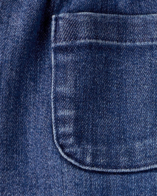 Product image 2 of Toddler Girl Denim Button-Front Skirt - Blue