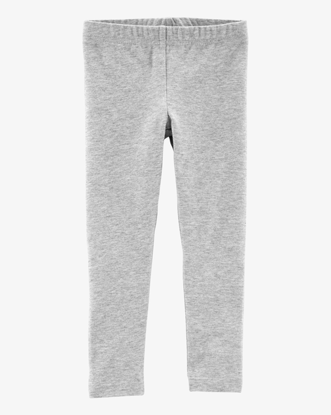 baby grey cotton stretch leggings