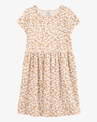 Product image 1 of Kid Cheetah Animal Print Short-Sleeve Dress