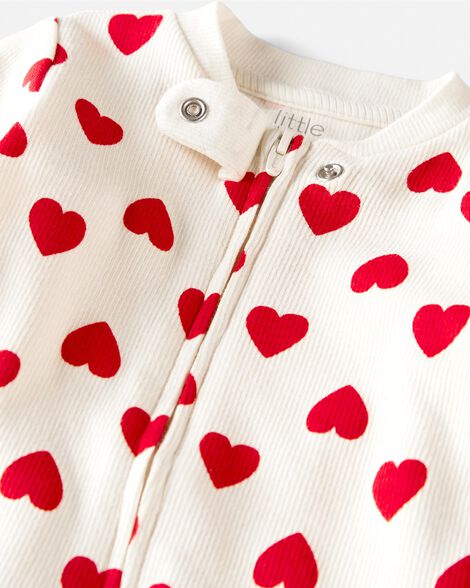  Product image 2 of Baby Organic Cotton Sleep & Play Pajamas in Hearts