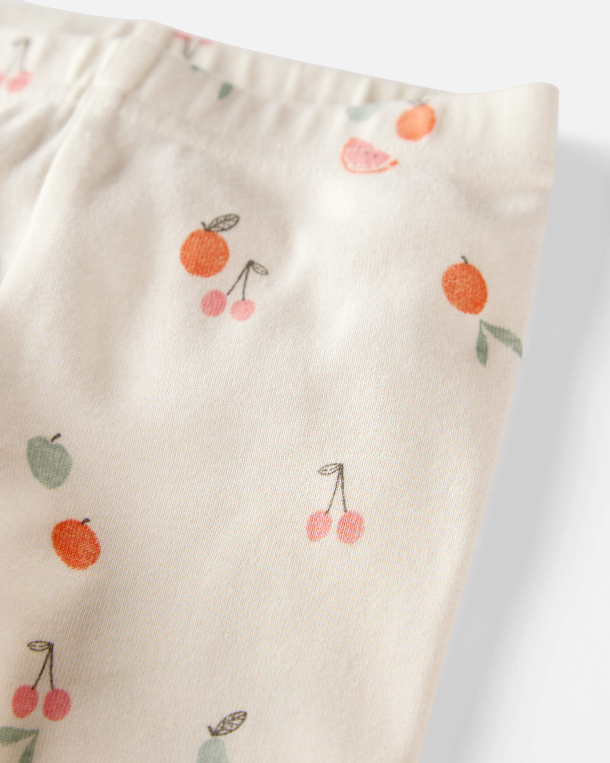 Baby Fruit Print Organic Cotton 2-Piece Pajamas