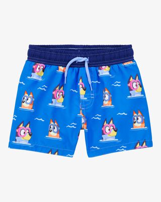 Product image 1 of Toddler Bluey™ Swim Trunks- Blue
