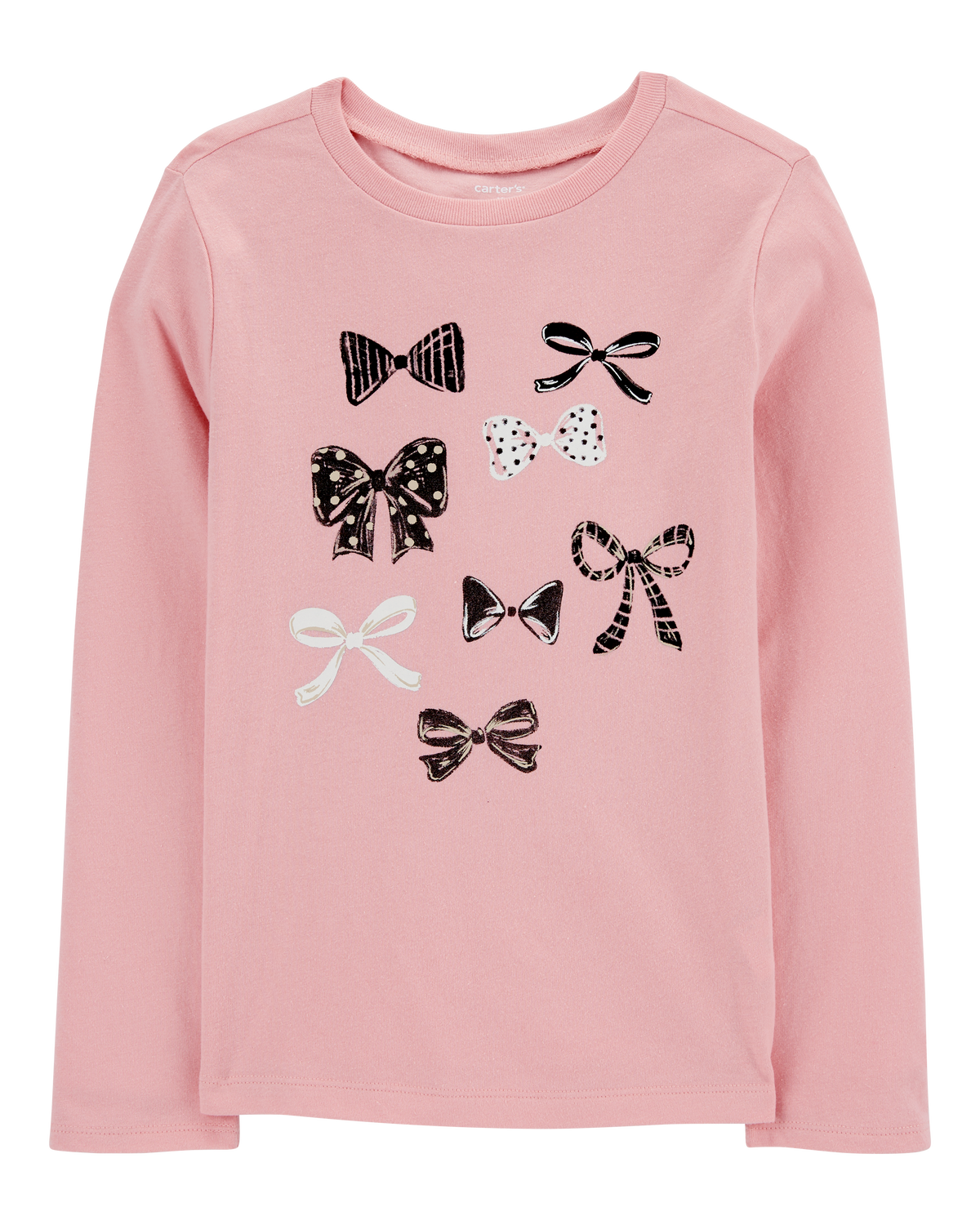 Kid Bow Long-Sleeve Graphic Tee - Carter's | Carter's