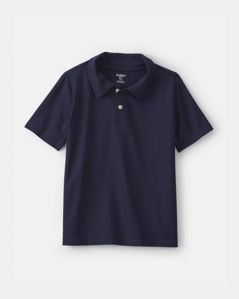 Boys Uniform Active Polo Shirt - Navy