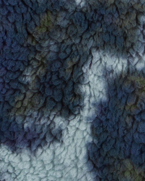  Product image 3 of Baby Tie Dye Fleece Knit Jacket - Navy