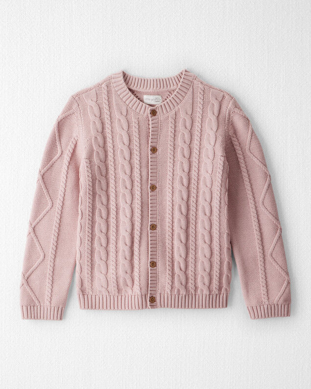 Product image 1 of Girls Organic Cotton Cable Knit Cardigan
