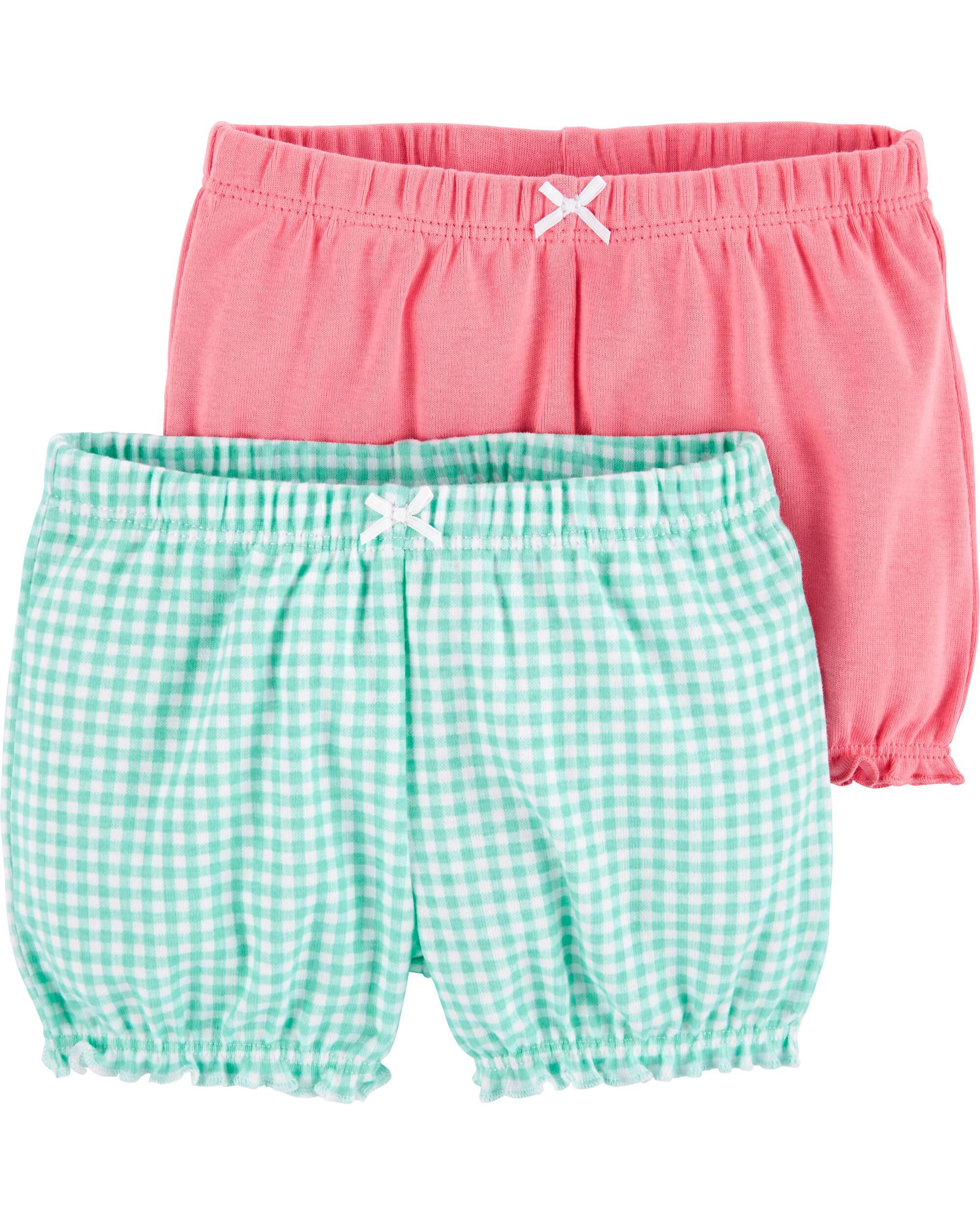 Carter/'s Infant Girls/' Pink Pull-on Pants with Heart Shaped Back Pockets NWT