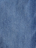 Blue - Girls Denim Barrel Jeans - Blue, Selected