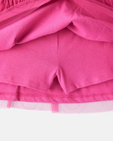 Product image 3 of Toddler Girl Smile Long-Sleeve Top & Tulle Skirt Set - Grey/Pink