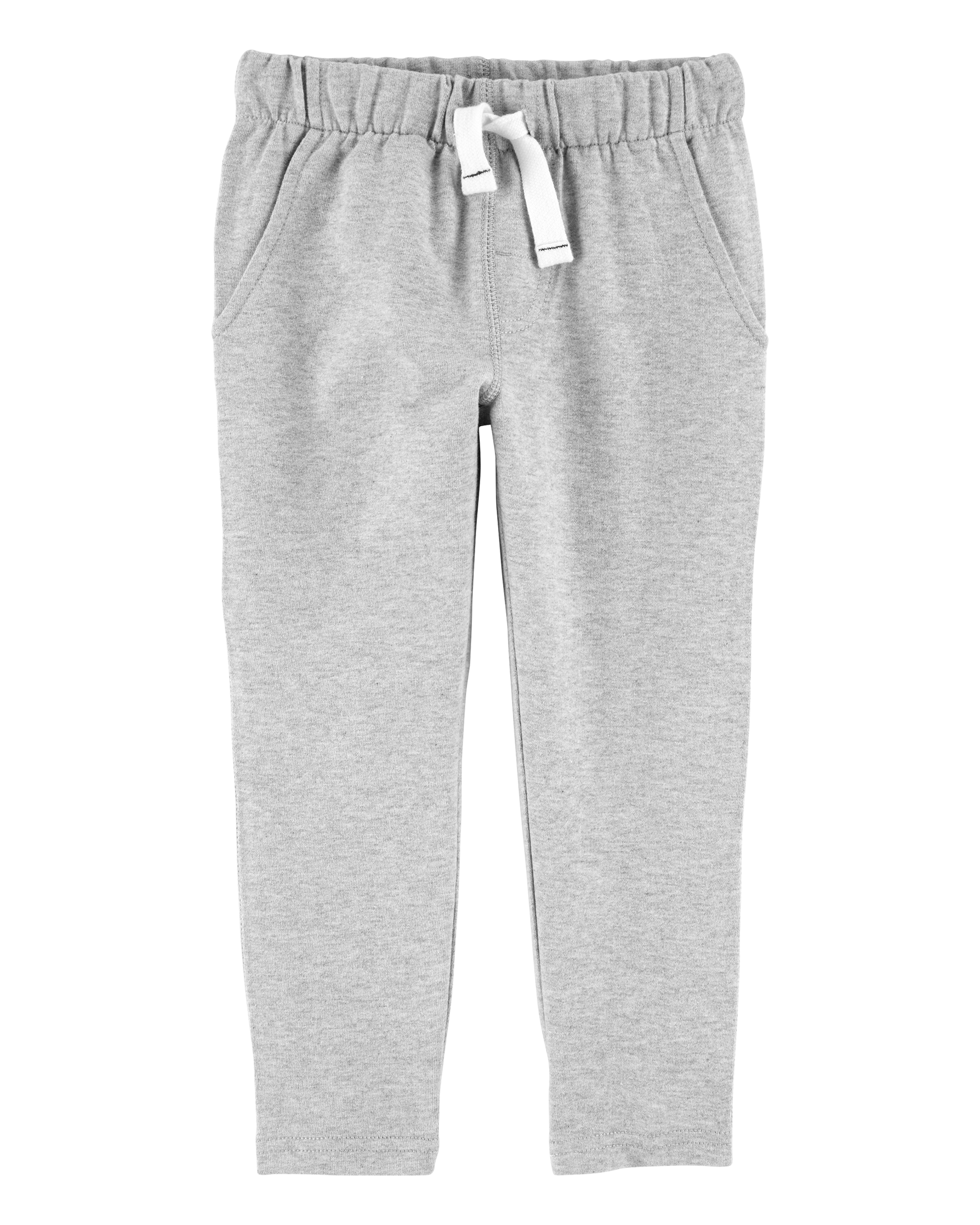 Toddler Boy Pull-On French Terry Pants - Grey