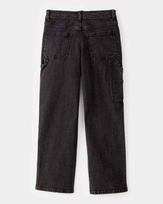 Product image 2 of Kid Baggy Iconic Denim Cargo Pants - Black Wash