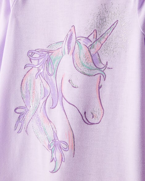 Girls 2-Pack Unicorn Nightgowns - Pink/Purple
