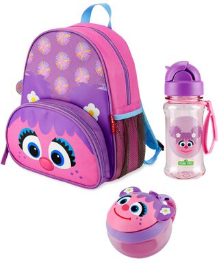 Product image 1 of Sesame Street Little Kid Backpack Straw Bottle & Snack Cup Set - Abby Cadabby