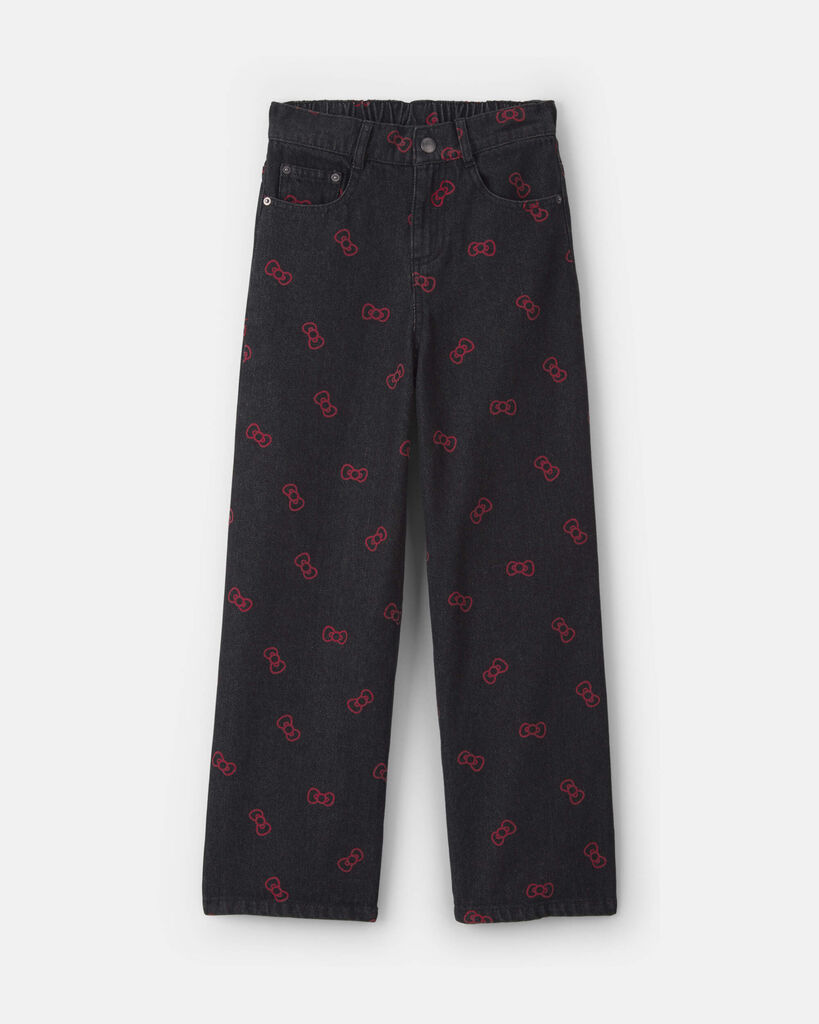 Carter's girls hello kitty® bow baggy jeans 10 Black/Red