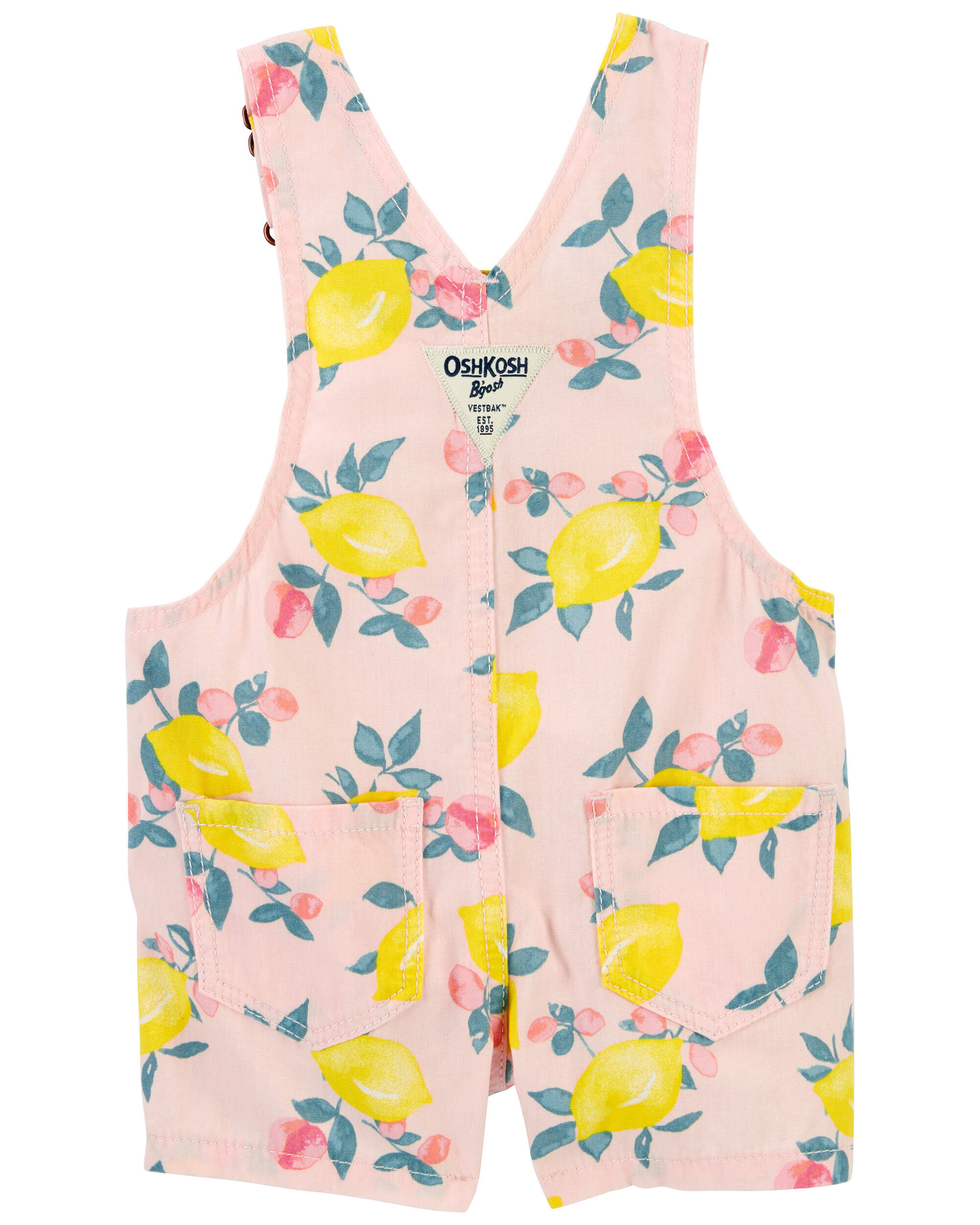 SOMEWHEREBUTTER ■ Combi Cotton Overall Baby Lemon Print Shortalls - OshKosh | Carter's