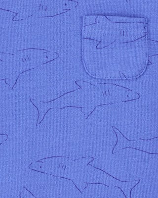 Product image 2 of Baby Shark Pocket Tee - Blue