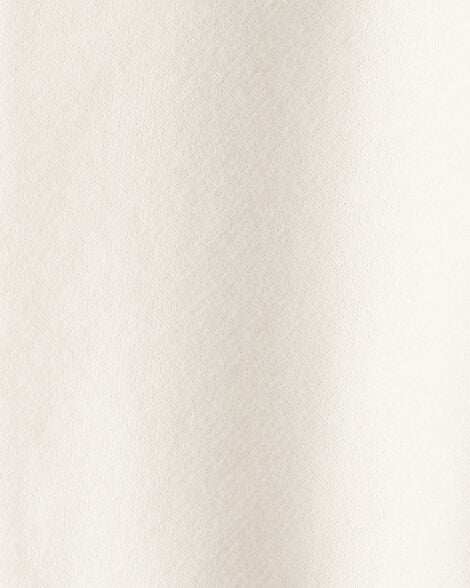 Baby Girl Fleece Pants - Cream