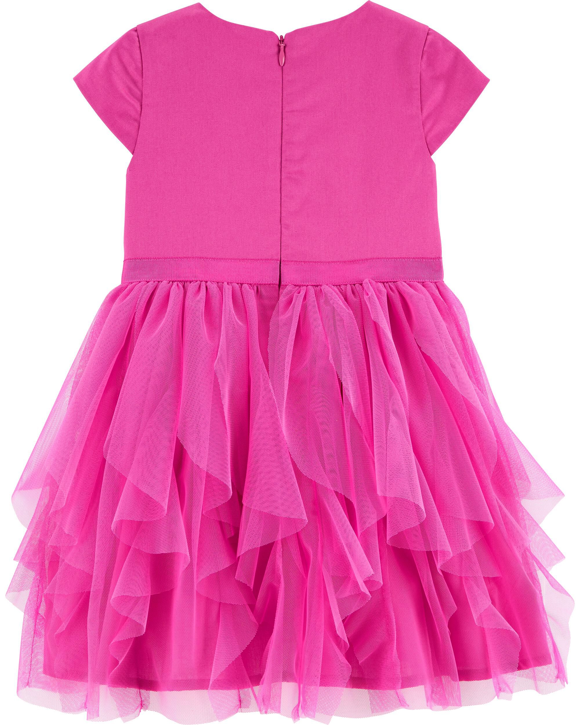 baby pink tea dress