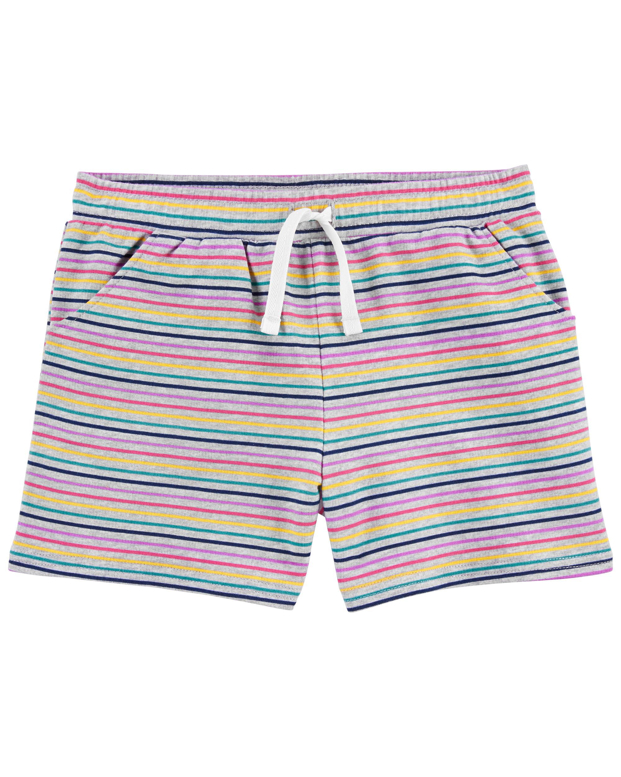 *CLEARANCE* Striped Pull-On Shorts