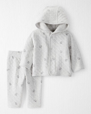 Baby Girl 1-Piece Snowsuit Made with Recycle Materials