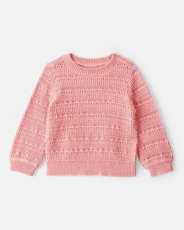 Product image 1 of Baby Girl Long-Sleeve Sweater - Pink