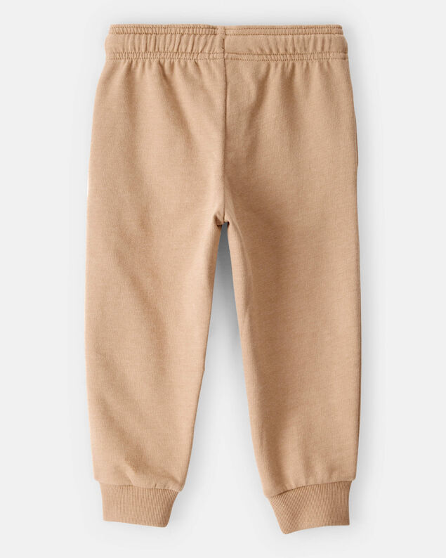 Product image 2 of Toddler Boy Construction French Terry Jogger - Tan