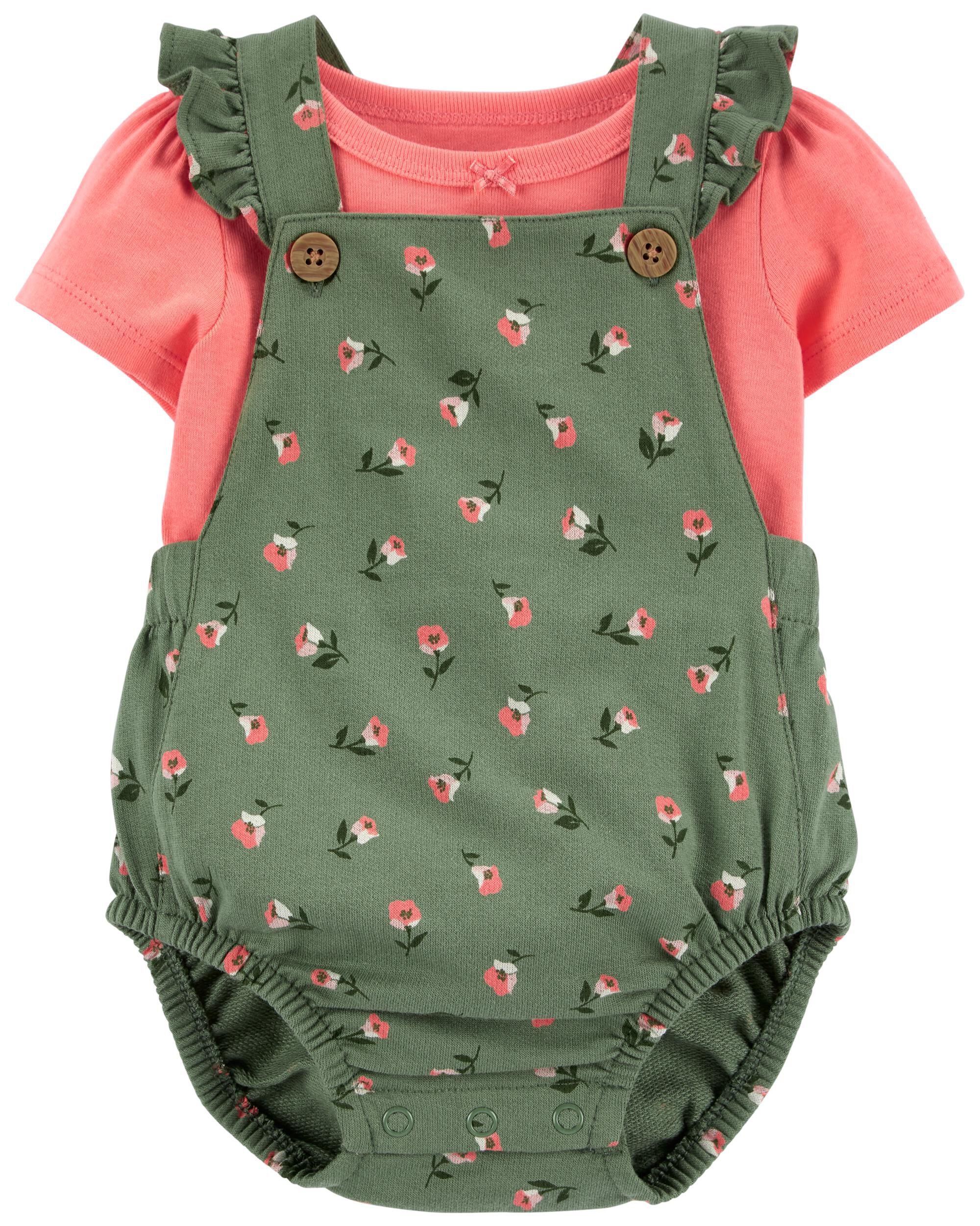 2-Piece Tee & Bubble Romper Set