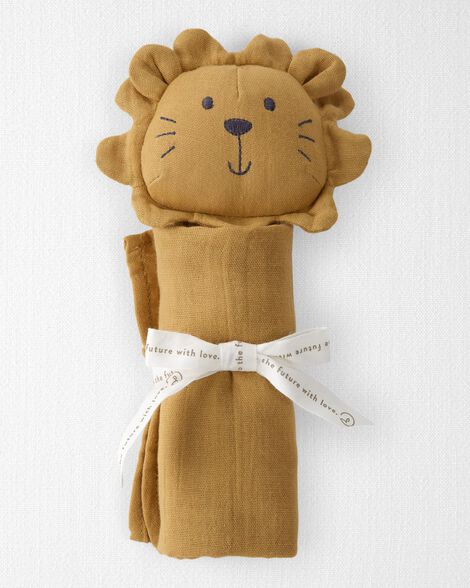 Baby Organic Cotton Lion Lovie - Carter
