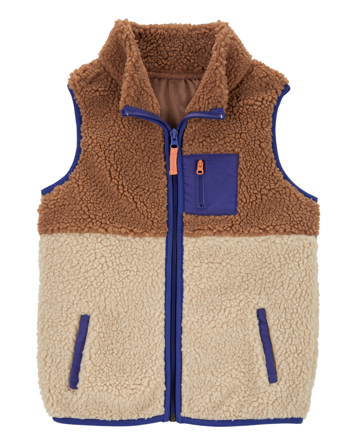 Kid Zip-Up Sherpa Vest