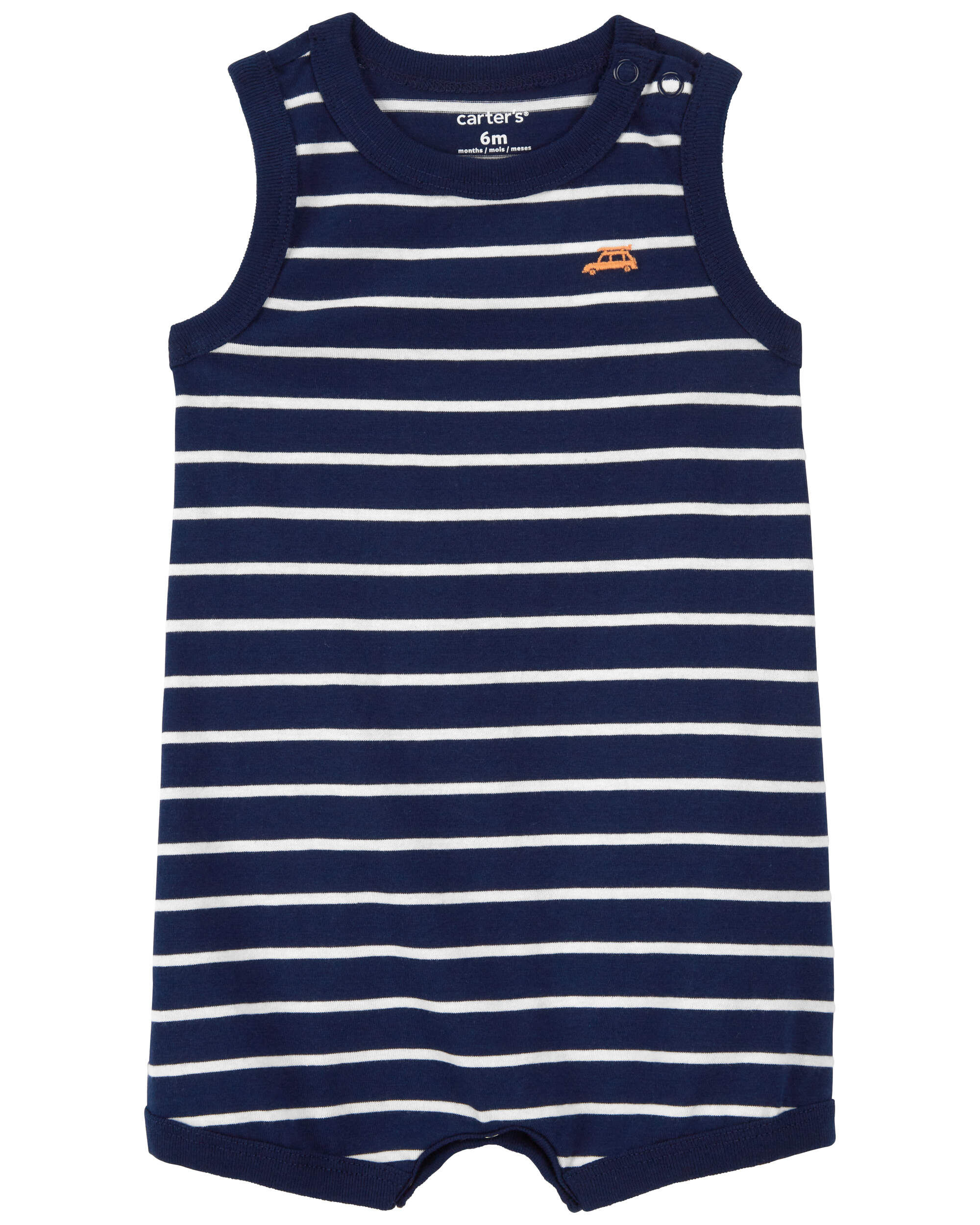 Baby Striped Car Cotton Romper Carter s Carter s