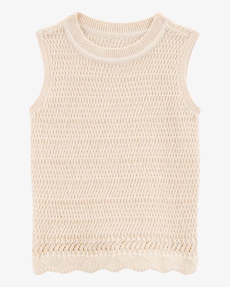  Product image 1 of Baby Crotchet Knit Tank - Ivory