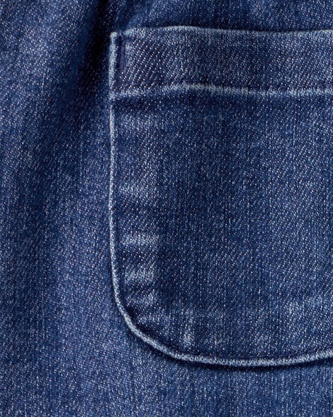 Toddler Girl Denim Button-Front Skirt - Blue