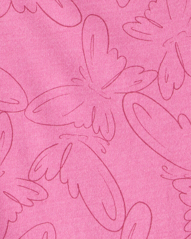Product image 2 of Girls Butterfly Long-Sleeve Peplum Top - Pink