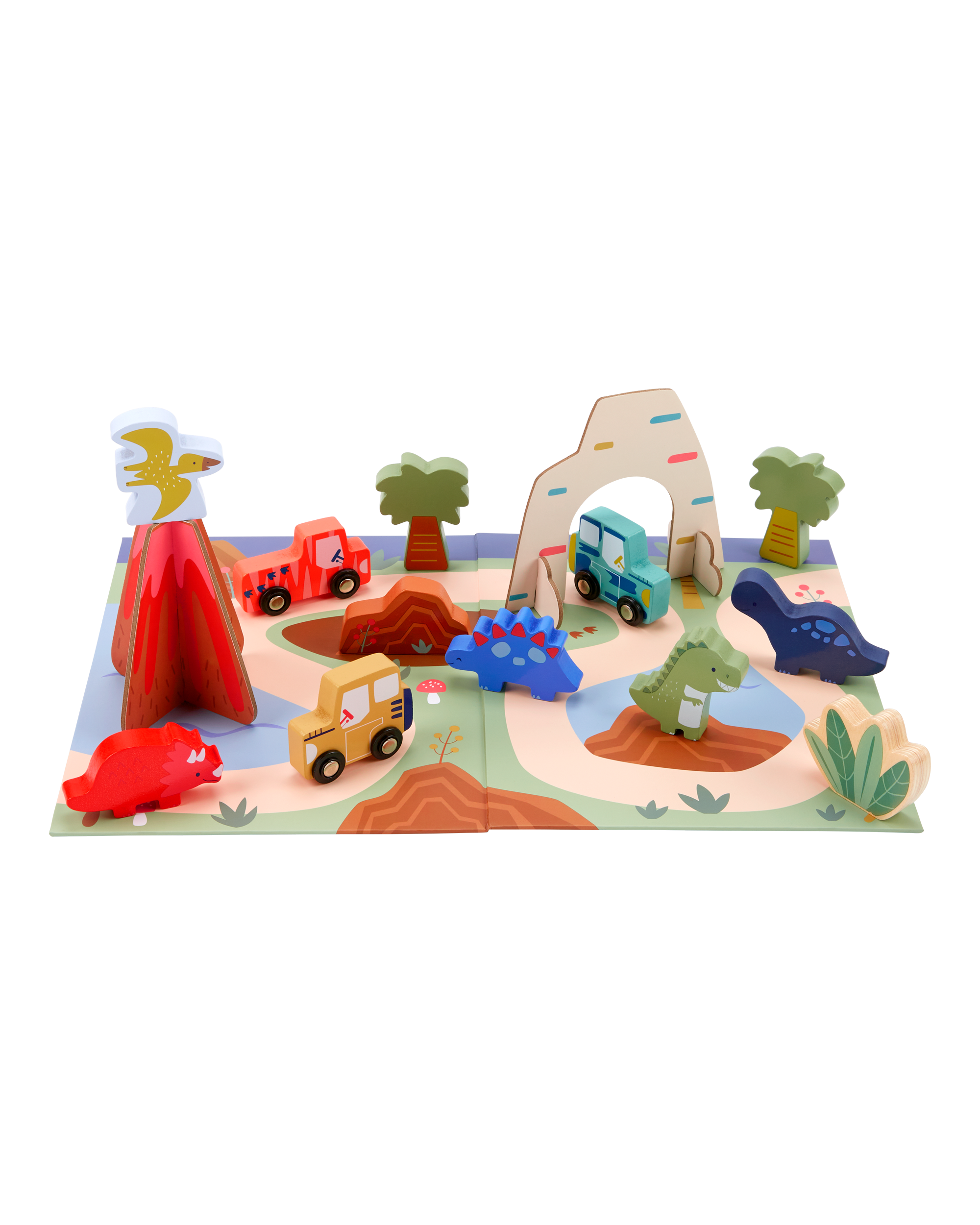 Toddler Wooden Dino Play Set