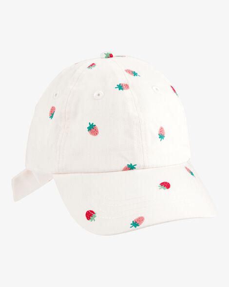  Product image 1 of Kid Strawberry Print Bow Baseball Cap