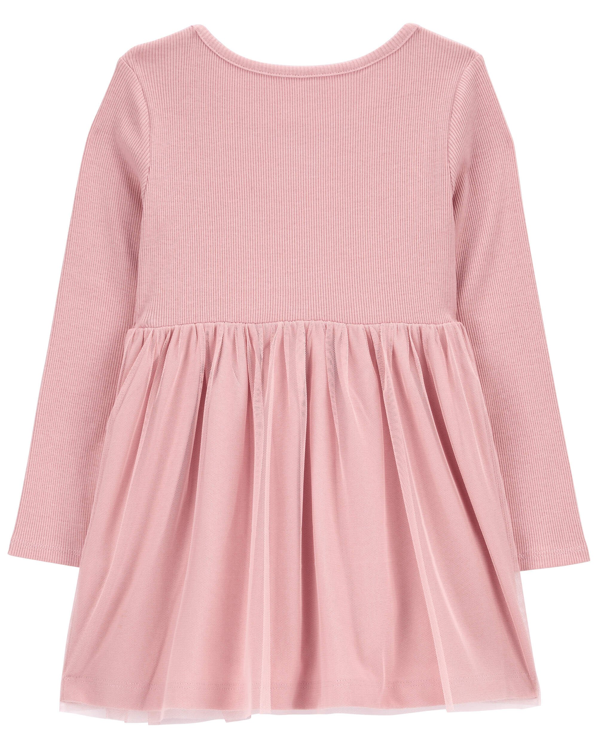 girls long sleeve jersey dress