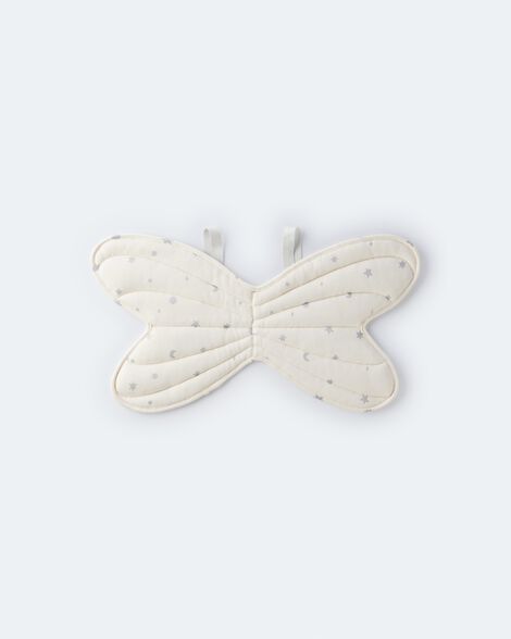 Toddler Girl Celestial Dress Up Wings - Cream/Silver