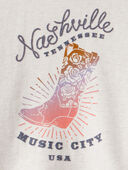 Ivory - Girls Nashville Western Cotton Long-Sleeve Pullover Sweatshirt - Ivory, Selected