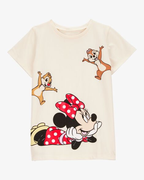  Product image 1 of Kid Disney© Minnie Mouse Short-Sleeve Graphic Tee - Cream