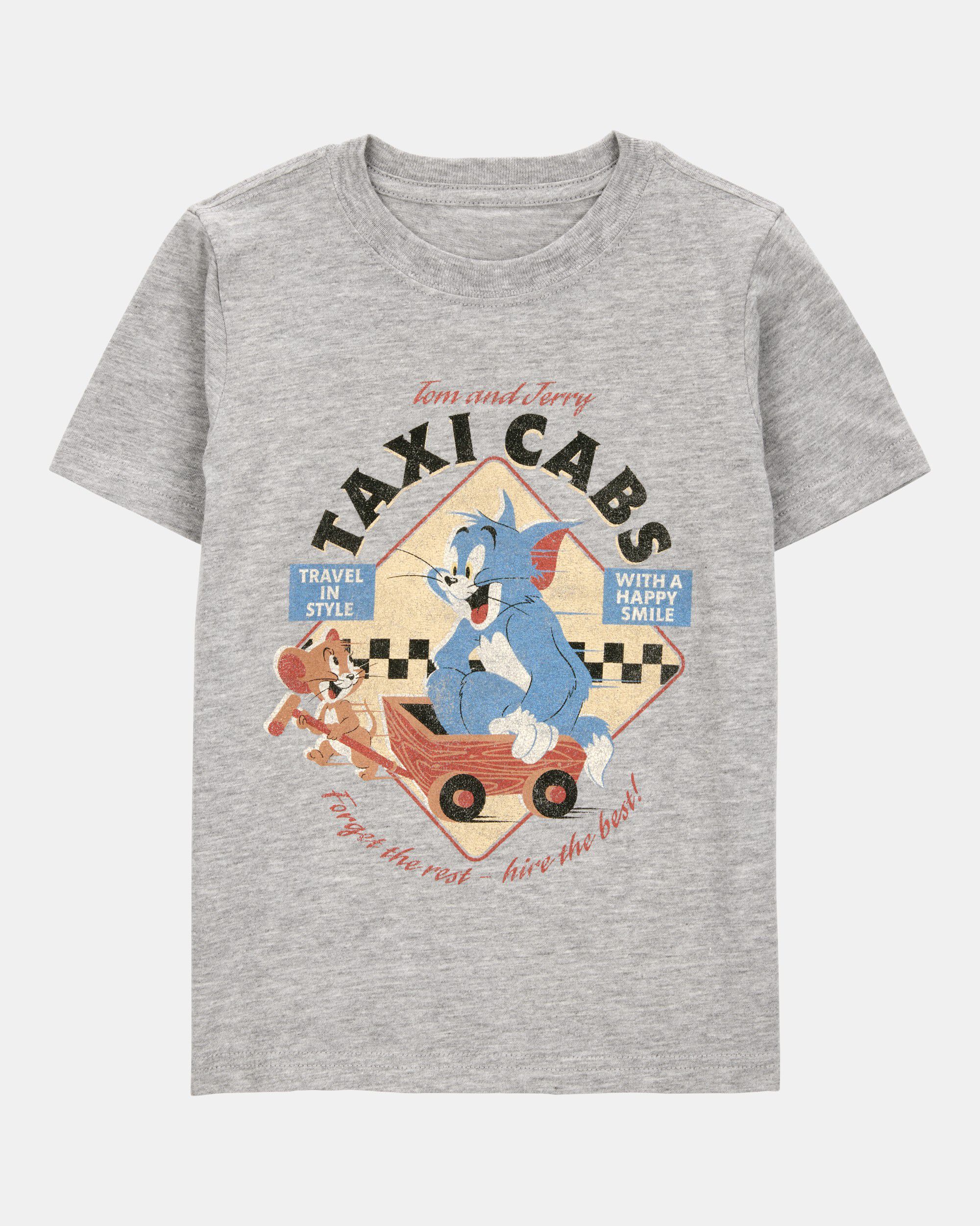 Toddler Tom and Jerry Graphic Tee - Grey