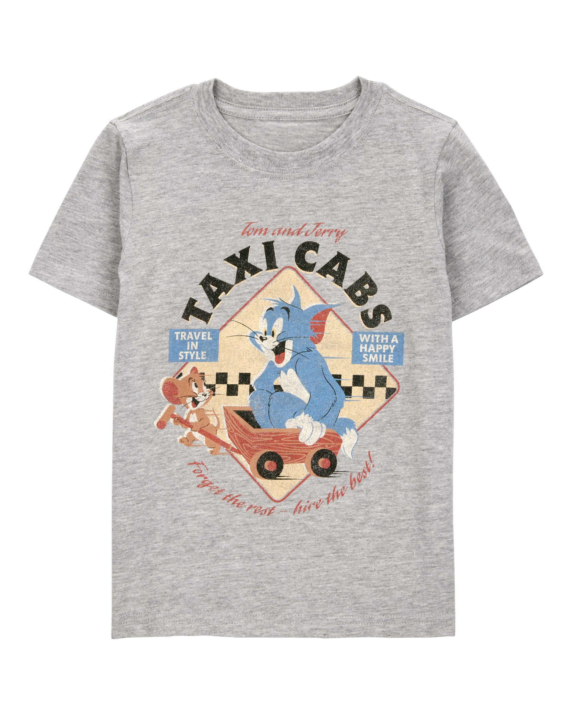 Toddler Tom and Jerry Graphic Tee - Grey