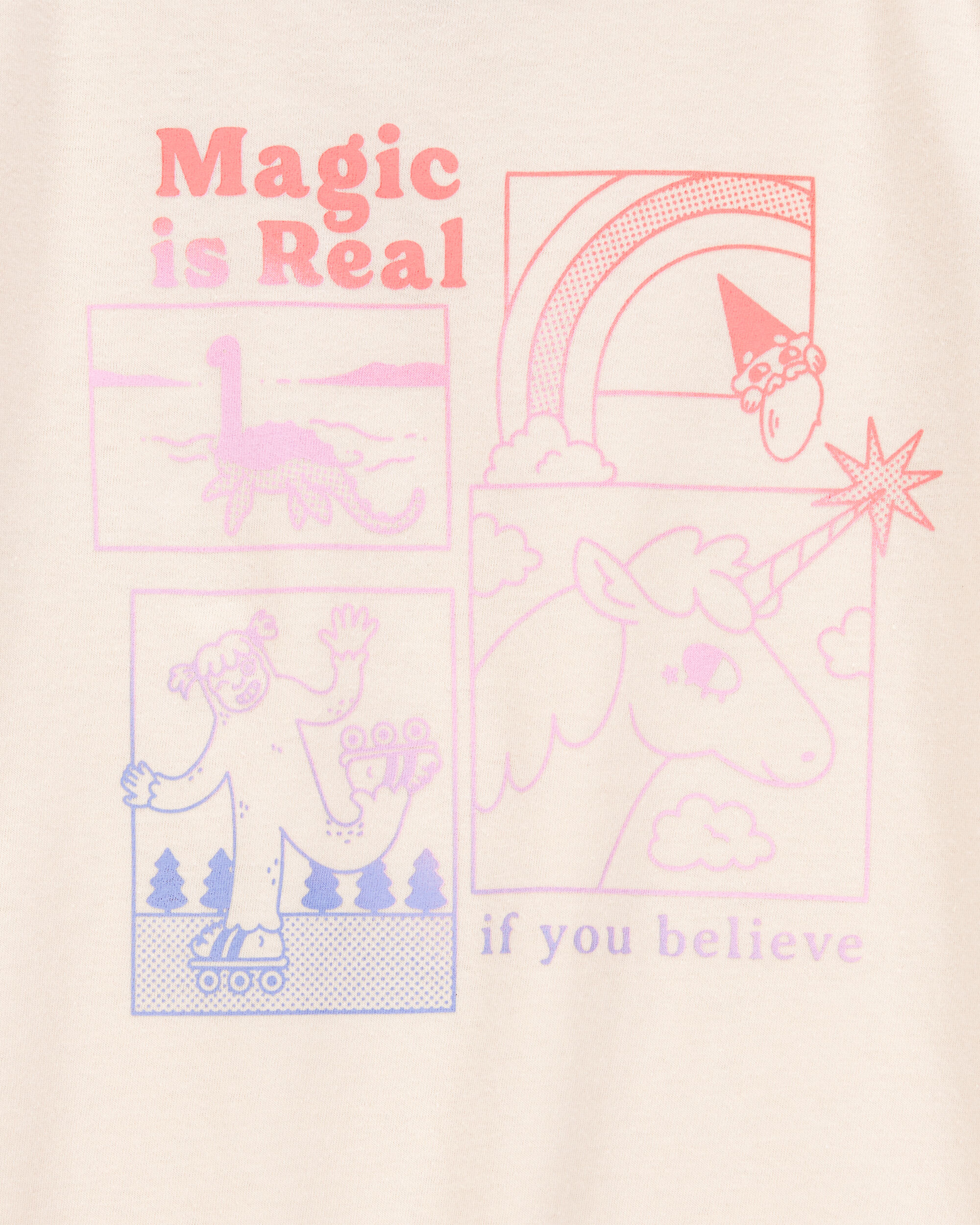 Kid Magic Is Real Short-Sleeve Graphic Tee - Ivory Kid Magic Is Real Short-Sleeve Graphic Tee - Ivory