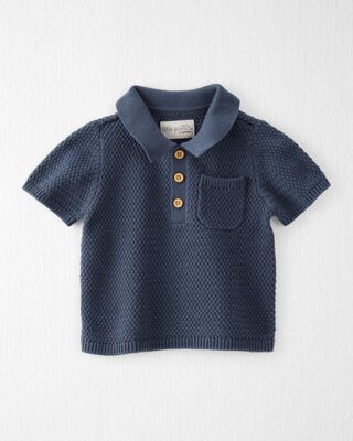 Product image 1 of Baby Organic Cotton Sweater Knit Polo